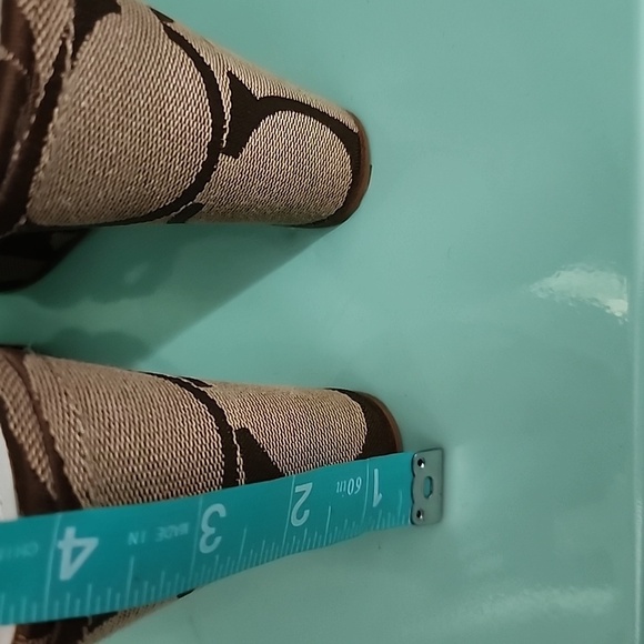 Coach Cream and Brown Braided Sandals Size 8 - Picture 7 of 8